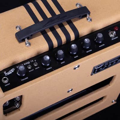 Supro Delta King 12 Tube Combo Amplifier - 1x12, 15-Watt, Tweed/Black image 7