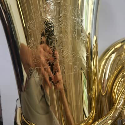 Mint Open Box Sierman "Tanker" 1030 Model BBb Tuba - Lacquered with Case and Mouthpiece image 5