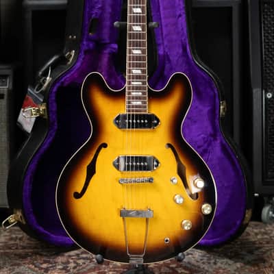 Epiphone Elitist 1965 Casino Hollow Body Electric Guitar - Vintage Sunburst with Hardshell Case - Used image 19