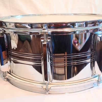 YAMAHA STEEL SNARE DRUM-CHROME-FREE SHIP TO C-USA! image 9