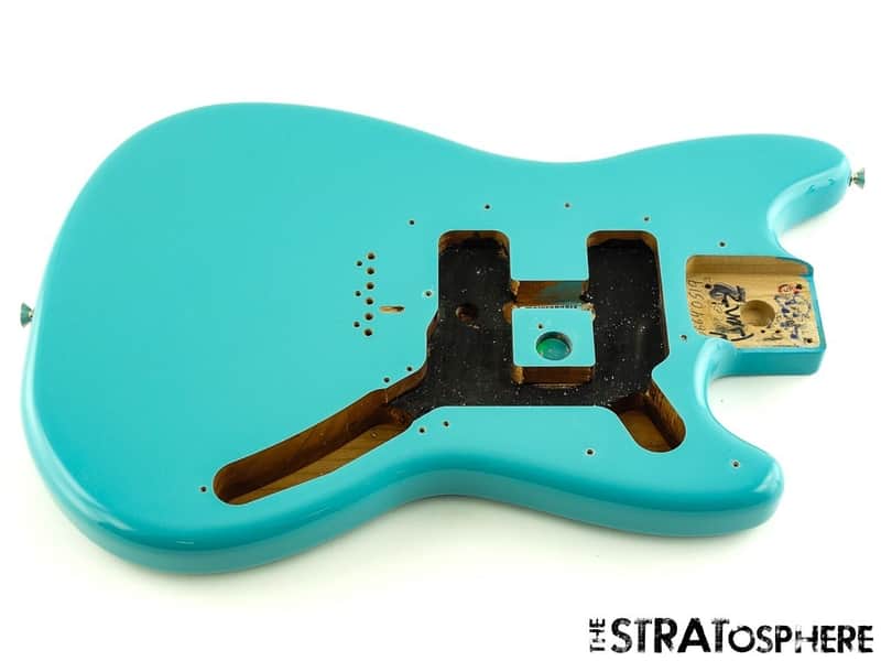 Fender Player II Mustang Series BODY Guitar Parts Alder Offset AQB Aquatone Blue image 1