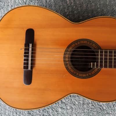 Vintage 1950-60s Geronimo Villafan La Michoacana Classical Flamenco Acoustic Guitar Made In Mexico Beautiful Design Lush Huge Tones Garrido Case image 2