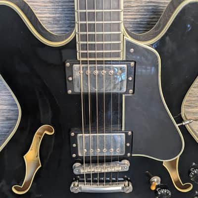 Used Eastman T486 Semi-Hollowbody Guitar - Black w/Upgrades & Case image 5