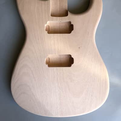 Guitar Body Mahogany Guitar Body Replacement HH pickups image 1