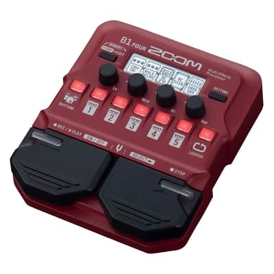 Zoom B1 FOUR Bass Multi-Effects Processor with 70+ Built-in Effects, Amp Modeling, Looper, Rhythm Section, Tuner, Battery Powered image 3