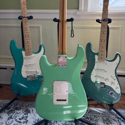 Fender Stratocaster Plus Maple Fretboard 1988 Surf Green E4 Serial Number image 24