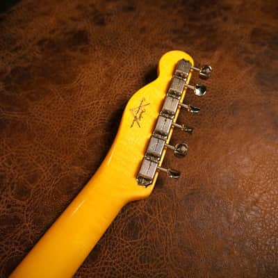 (Mint) Fender Custom Shop 1959 Telecaster Custom NOS in Maroon 3-tone Sunburst image 14