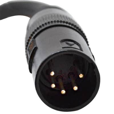 SAPT516 - 6 Inch 3 Pin XLR Female to 5 Pin XLR Male DMX Turnaround Adapter Cable image 4