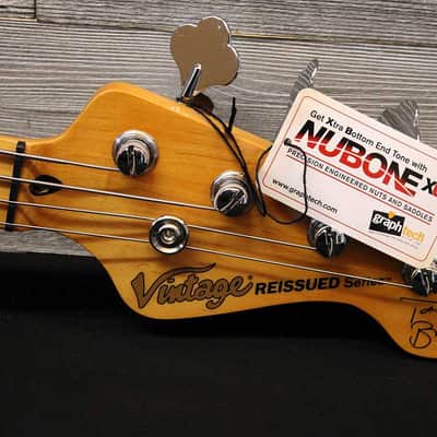 Vintage Reissued Bass V4MTB "Tony Butler" Signature Black image 4