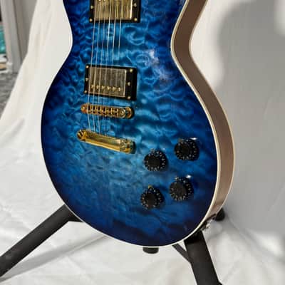 Custom Built Les Paul type 2025 2025 - Blue Burst Nitro image 2