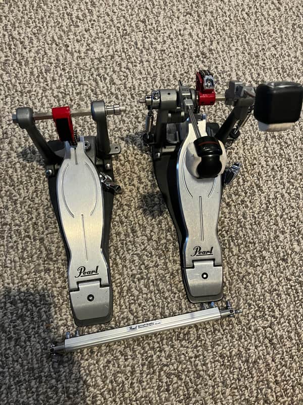 Pearl P1032/R Eliminator Solo Chain-Drive Double Bass Drum Pedal 2010s - Red / Chrome image 1