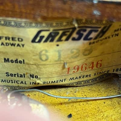 1956 Gretsch Duo Jet model 6128 Black with original case Bild 8