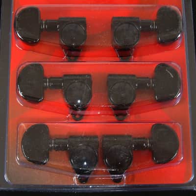 Grover 102BC  Original Rotomatic Tuners 3 +3 Black Chrome Finish image 5