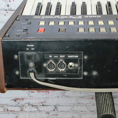 Korg - 1980's Polysix w/Tubbutec MIDI - 61 Key 6 Voice Analog Polyphonic Synthesizer - w/Bag - x4280 - USED image 12