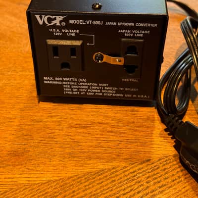 Technics SL-1200MK5 direct-drive turntable, made for the Japanese market. Includes VCT 500W 120V-to-100V step-down voltage converter for use in the U.S image 7