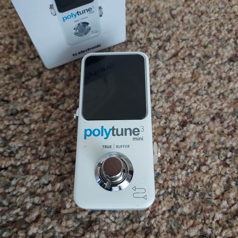 TC Electronic Polytune 3 Mini Polyphonic Tuning Pedal 2019 - Present - White image 1