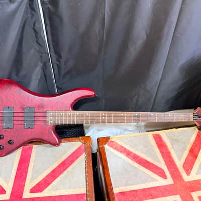 Schecter Stiletto Custom-4 Active 4-String Bass Vampyre Red Satin image 1