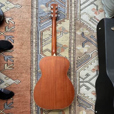 Jean Larrivee acoustic guitar Model: OM-03, Recording Series 2001 - Sitka spruce top with mahogany back and sides, ebony fingerboard, and a satin finish image 9