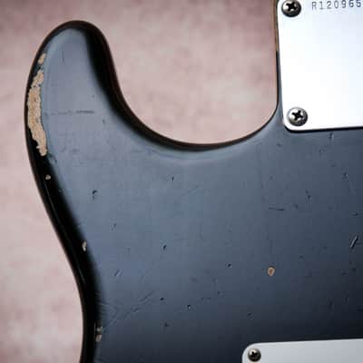 FENDER USA CS Mastertbuilt 56' Reissue Active Stratocaster Relic * Todd Krause "Faded British Racing Green" (2022) image 18