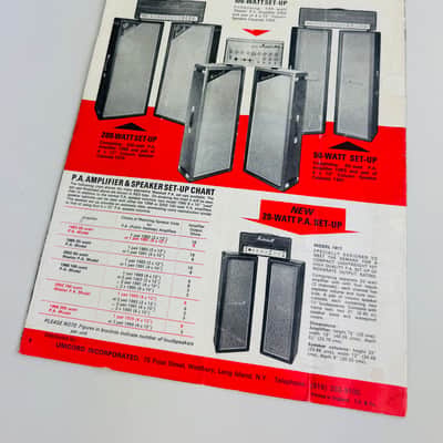 Marshall “The Sound of Success” Catalog circa 1970 image 2