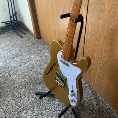 Squier Classic Vibe '60s Telecaster Thinline 2022 - Aztec Gold with hard case image 9
