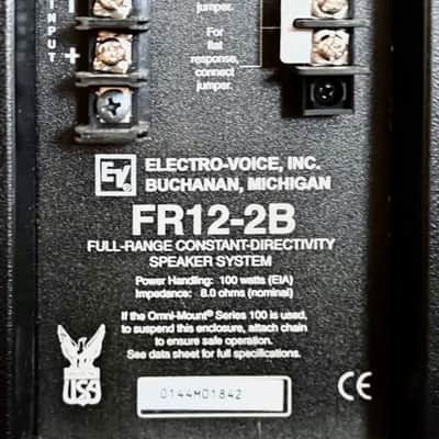 (02) EV Electro-Voice FR12-2B Speakers (Brand New in Boxes -RARE) image 7