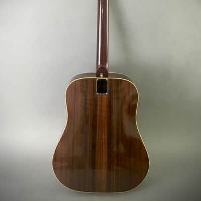 1970s Vintage Aria No. 796 MIJ Natural Acoustic Dreadnought Guitar Rare Matsumoku Pearl Block Inlays image 12