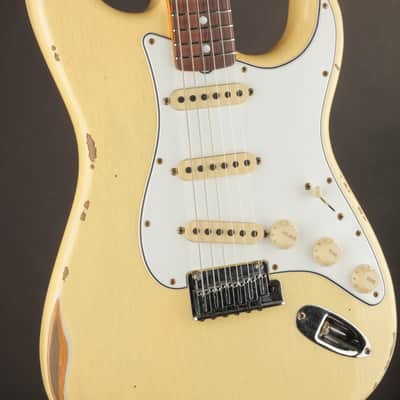 Fender Custom Shop Strat Pro NAMM 2025 Aged Vintage White/Relic image 3