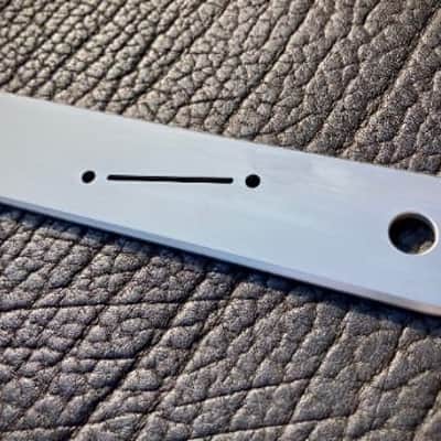Van Dyke-Harms Telecaster Control Plate, Center Switch, Angled, Stainless Steel 2023 - Stainless Steel image 2