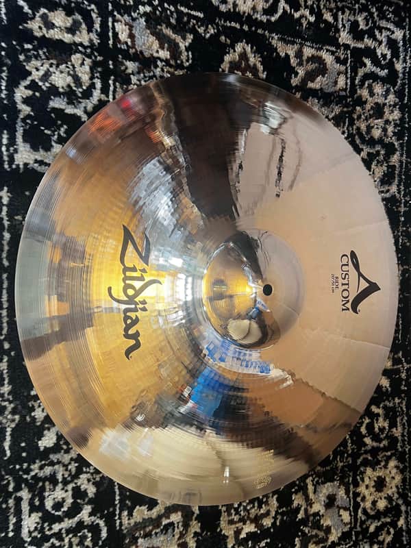 (MINT) Zildjian 20" A Custom Ride Cymbal - Brilliant image 1