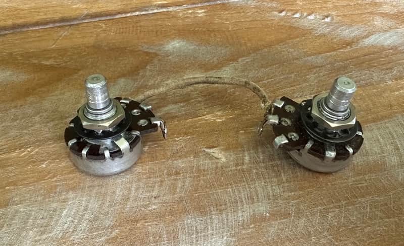 Vintage 1954 Fender Telecaster Pots Potentiometers 250k Stackpole 50s - Good