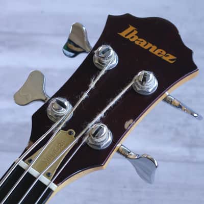 1980 Ibanez Japan MC940 Musician Series Neckthrough Fretless Bass (Dark Stain) image 2