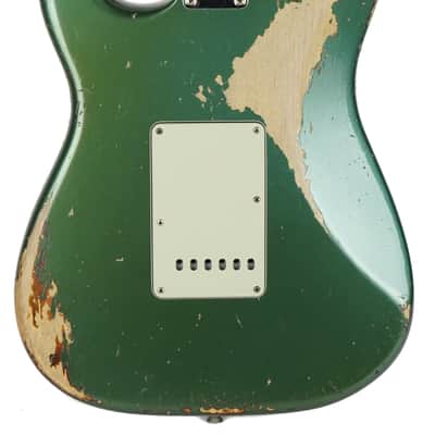 New Fender Custom Shop Levi Perry Masterbuilt '60 Stratocaster Heavy Relic Aged Sherwood Metallic image 5