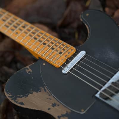 Fender Custom Shop Masterbuilt Austin Macnutt '52 Telecaster - Heavy Relic - Black image 11