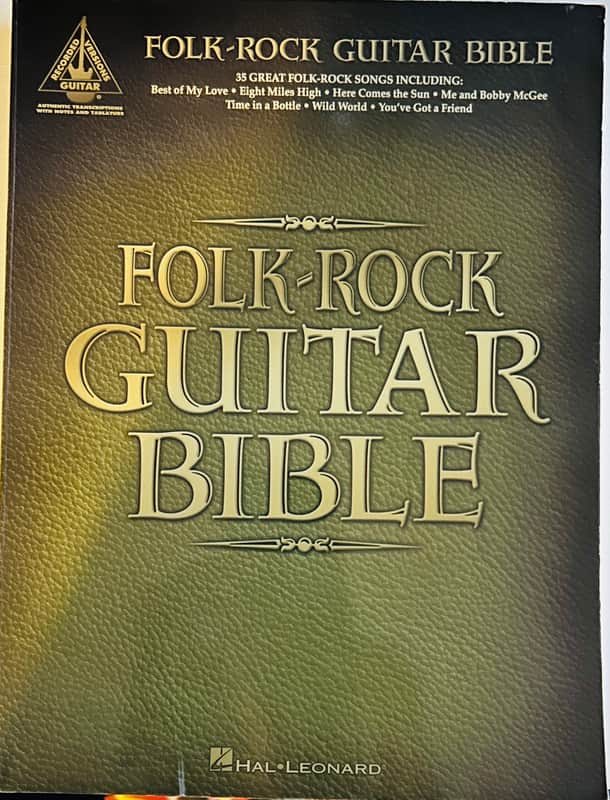 Folk Rock Guitar Bible Guitar Recorded Version Hal Leonard image 1