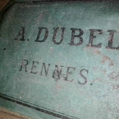 Revived Vintage French Workshop Fiddle A. Dubel Labeled 4/4 Violin Strad Copy Ca. 1920s w/ Old Case and New Brazilwood Bow image 16