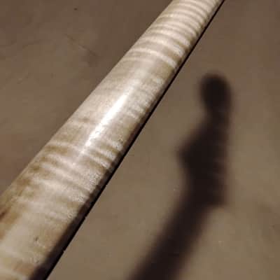 BEAUTIFUL BRAZILIAN MORADO FLAME MAPLE STRAT NECK FITS FENDER WARMOTH image 6
