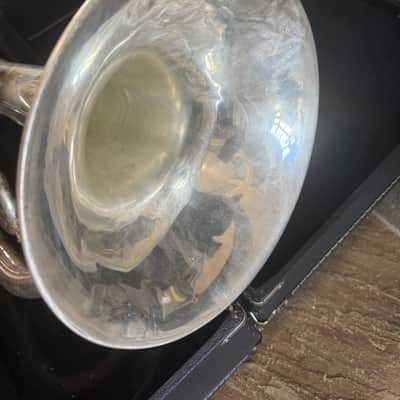 Accord brand Silver Marching Baritone Horn. Made in USA image 15