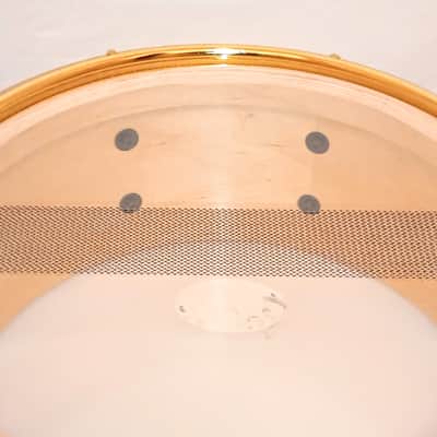 MP CUSTOM MAPLE WARRIOR SERIES SNARE DRUM (C VIDEO) BOTTOM RE-RING 2025 - BRASS/BLUE BUBBLES - FREE SHIP TO C-USA! image 9