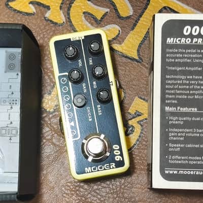 Mooer 006 Classic Deluxe Micro Preamp 2010s - Black/Yellow image 4