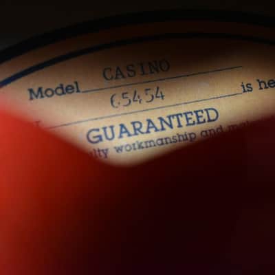 1996 Epiphone Casino – Cherry – Made in Japan (Terada Factory) – All Original image 12