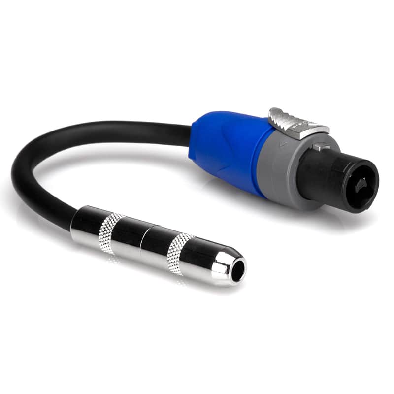Hosa GSK-112 1/4" TS Female to Speakon Adapter Cable image 1