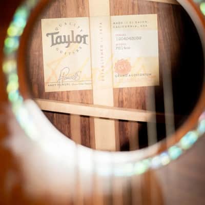 Taylor PS14ce Honduran Rosewood/Sinker Redwood Acoustic/Electric with Deluxe with Hardshell Case image 17