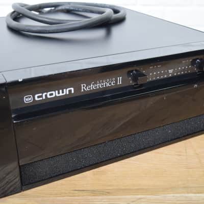 Crown Studio Reference II stereo power amplifier Excellent!-used amp for sale image 1