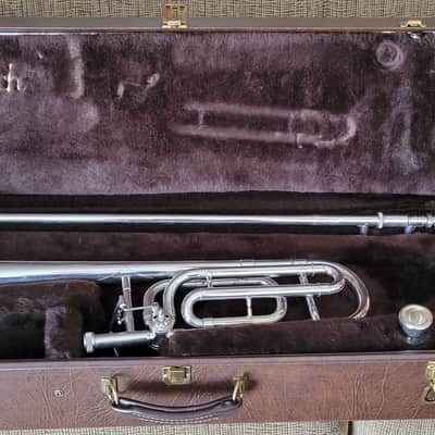 Silver plated - Vincent Bach Stradivarius Model 36 Trombone with f-attachment image 1