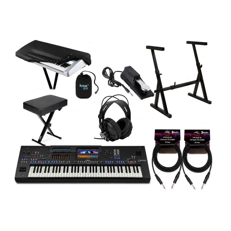 Yamaha Genos2 Flagship Arranger Workstation Bundle with Accessories image 1
