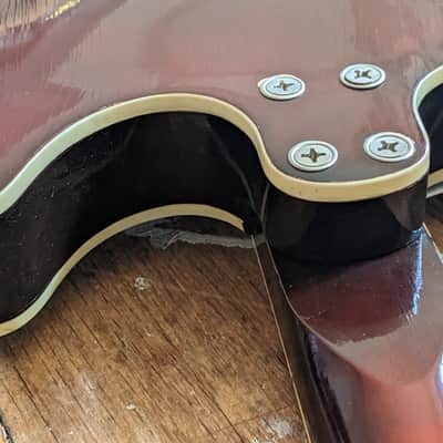 Harmony Rocket Vintage 1969 Red 335 Style Double Cutaway image 16