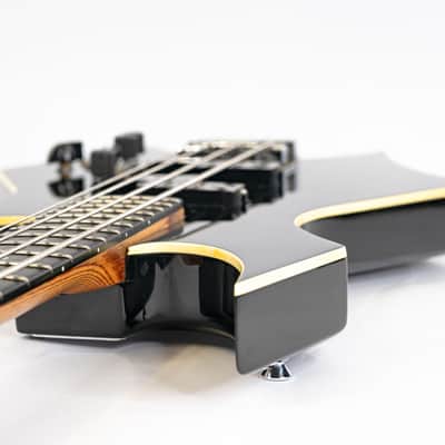1988 BC Rich Warlock Electric Bass - Nikki Sixx Motley Crue Model - Black image 7