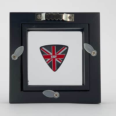 3" x 3" Double Sided Guitar Pick Display, CLEAR #346 Triangle Bass Shape image 2
