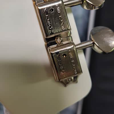 Video Demo 2021 Mint BiLT White Red Blue Stripe MERC Model Lindy Fralin Blues Pickups Trem Custom Design Pro Setup BiLT Gigbag image 11